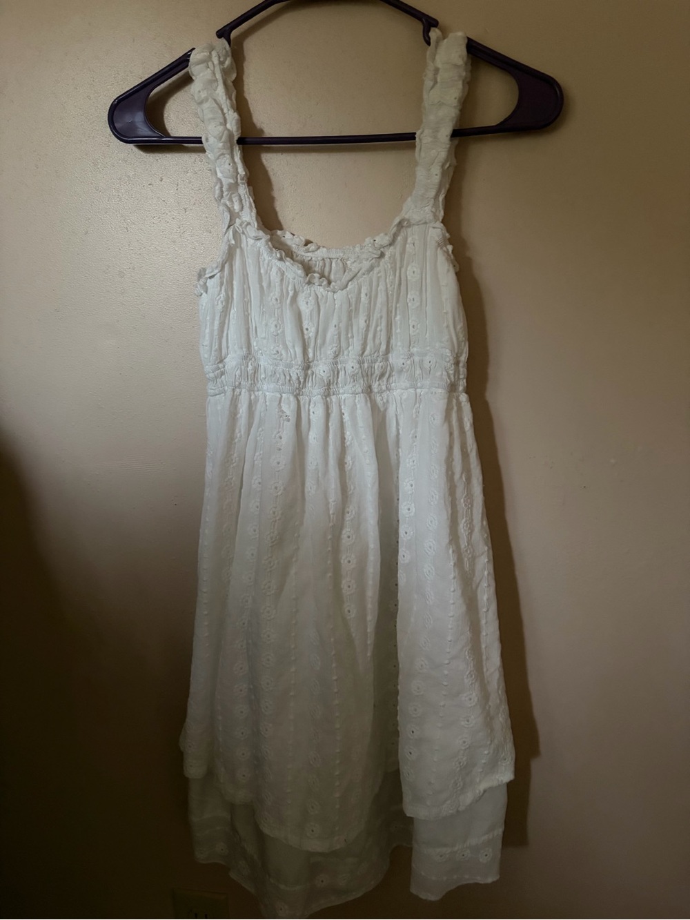 Girls' White Eyelet Sundress - Brand Unspecified